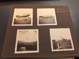 Alte Fotosammlung Zeppelin und Artillerie  aus dem Entlebuch