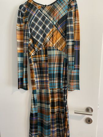 Robe Tara Jarmon à carreaux multicolores taille 36