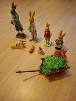 8 Osterhasen-Figuren aus Hartplastik