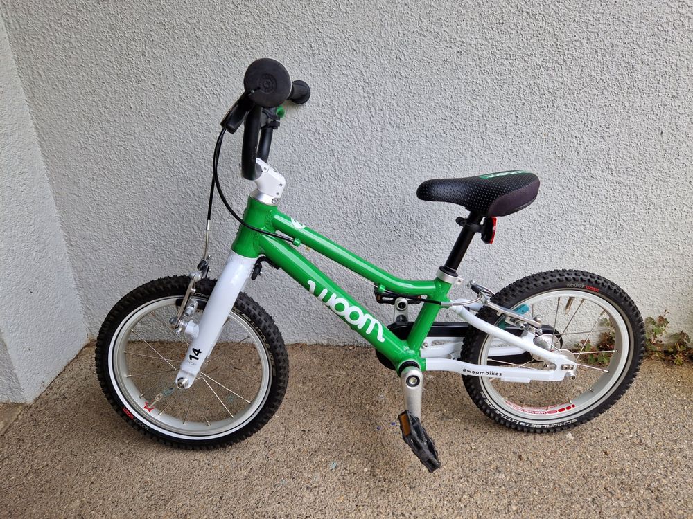 Woom 2 Kinderfahrrad, 14 Zoll, Grün Kaufen auf Ricardo