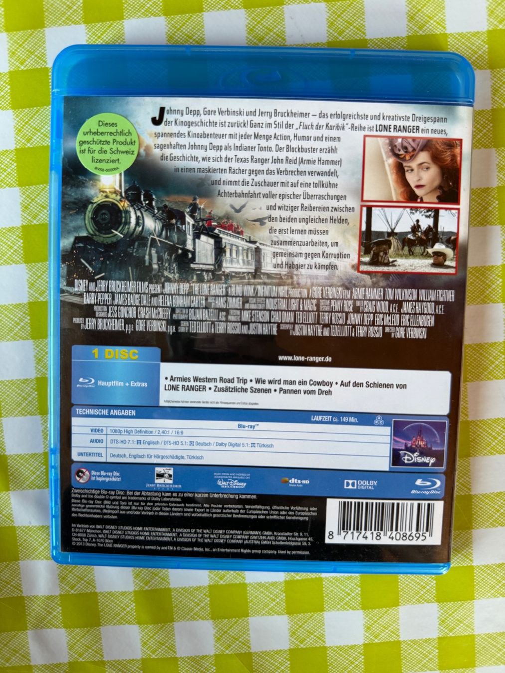 Tutti i DVDs: Lone Ranger - Johny Depp - Blu-Ray – Usato da Giswil venduto da michivonah 1