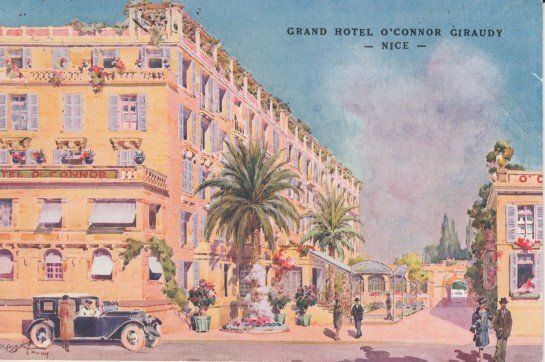 Cartoline postali: Nizza Grand Hotel O`Conner, 1928 – Usato da Zuerich venduto da OceanLinerPostcards