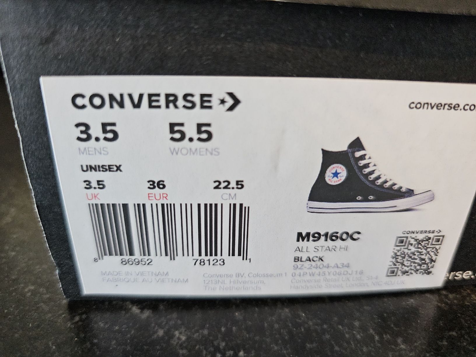 Converse Scarpe da uomo: Converse all star noir taille 36 – Nuovo e nell'imballaggio originale da Attalens venduto da mar_rq8k 1