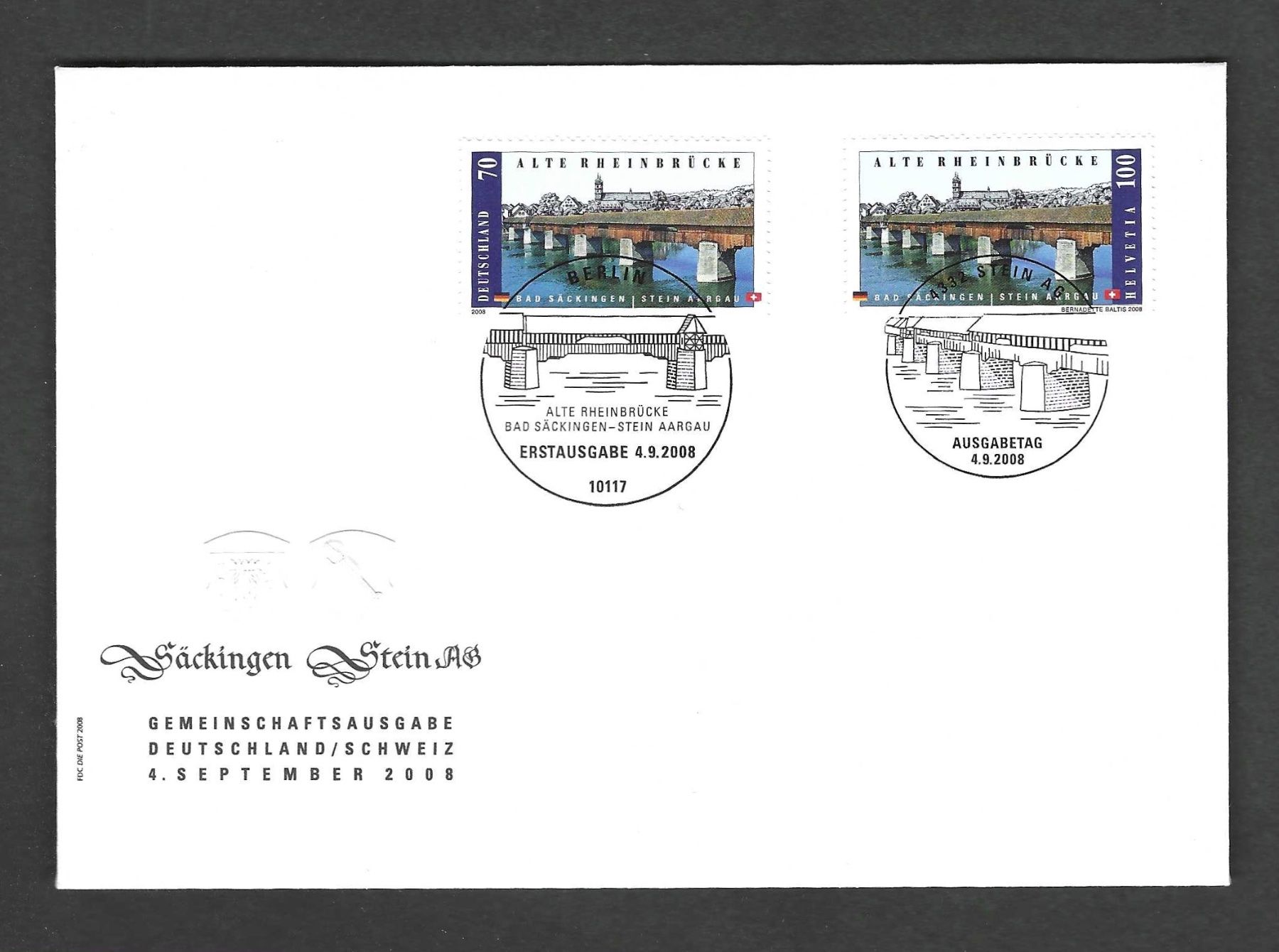 Tutti i francobolli: CH FDC Satz 2008 – Usato da Koblenz venduto da Markenhimmel
