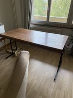 Bureau vintage bois massif, parfait pour bureau ou atelier
