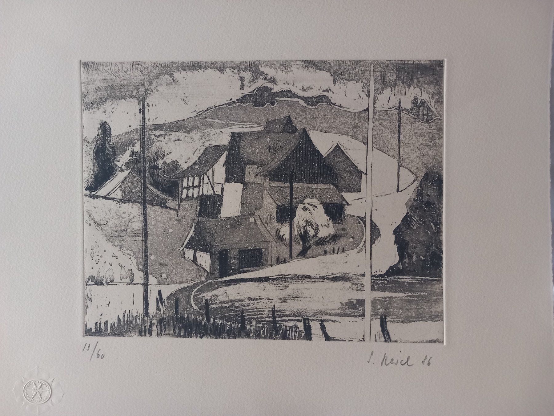 Foto & Immagini: Radierung von I.Raidel(?) 1986 – Usato da Uitikon Waldegg venduto da pkuster