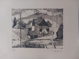 Radierung von I.Raidel(?) 1986