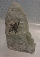 Stein Skulptur mit Kletterer Höhe 12 cm