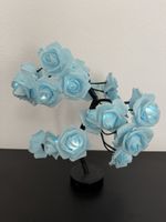 Dekorationslampe Rosen blau
