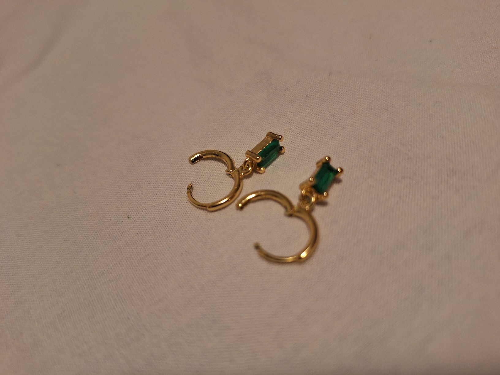 Orecchini pendenti & Orecchini a lobo: Green and gold colour earrings – Usato da Münchwilen AG venduto da sil_dp2y 2