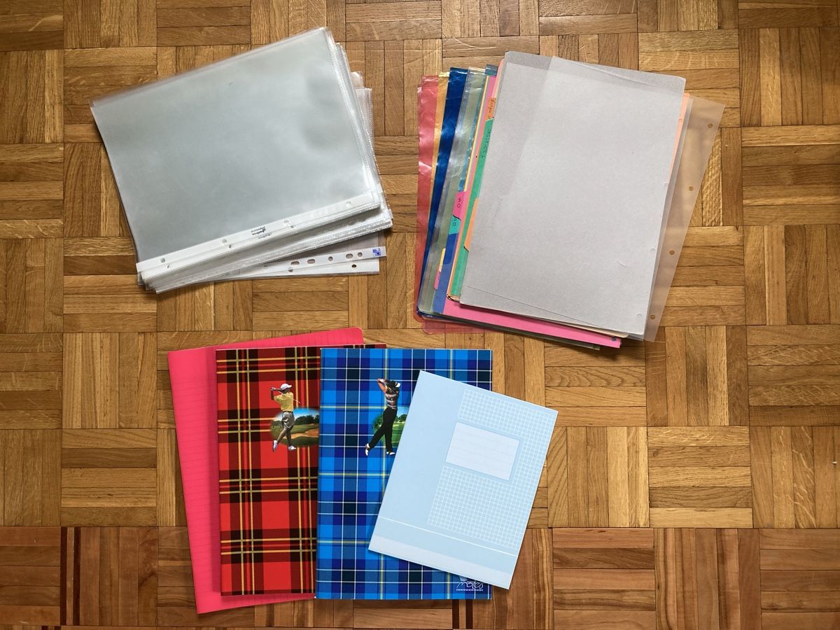 Ordner: Lot de cahiers, pochettes, intercalaires – Gebraucht aus Ardon von hel_2sxp