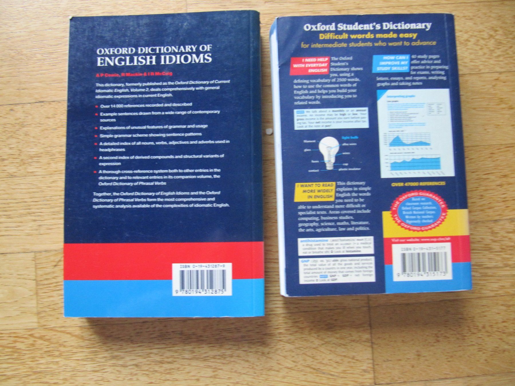 Libri: 2 Englischbücher:  Oxford Idioms + Oxford Dictionary – Nuovo (secondo la descrizione) da Würenlos venduto da Carabella0 2