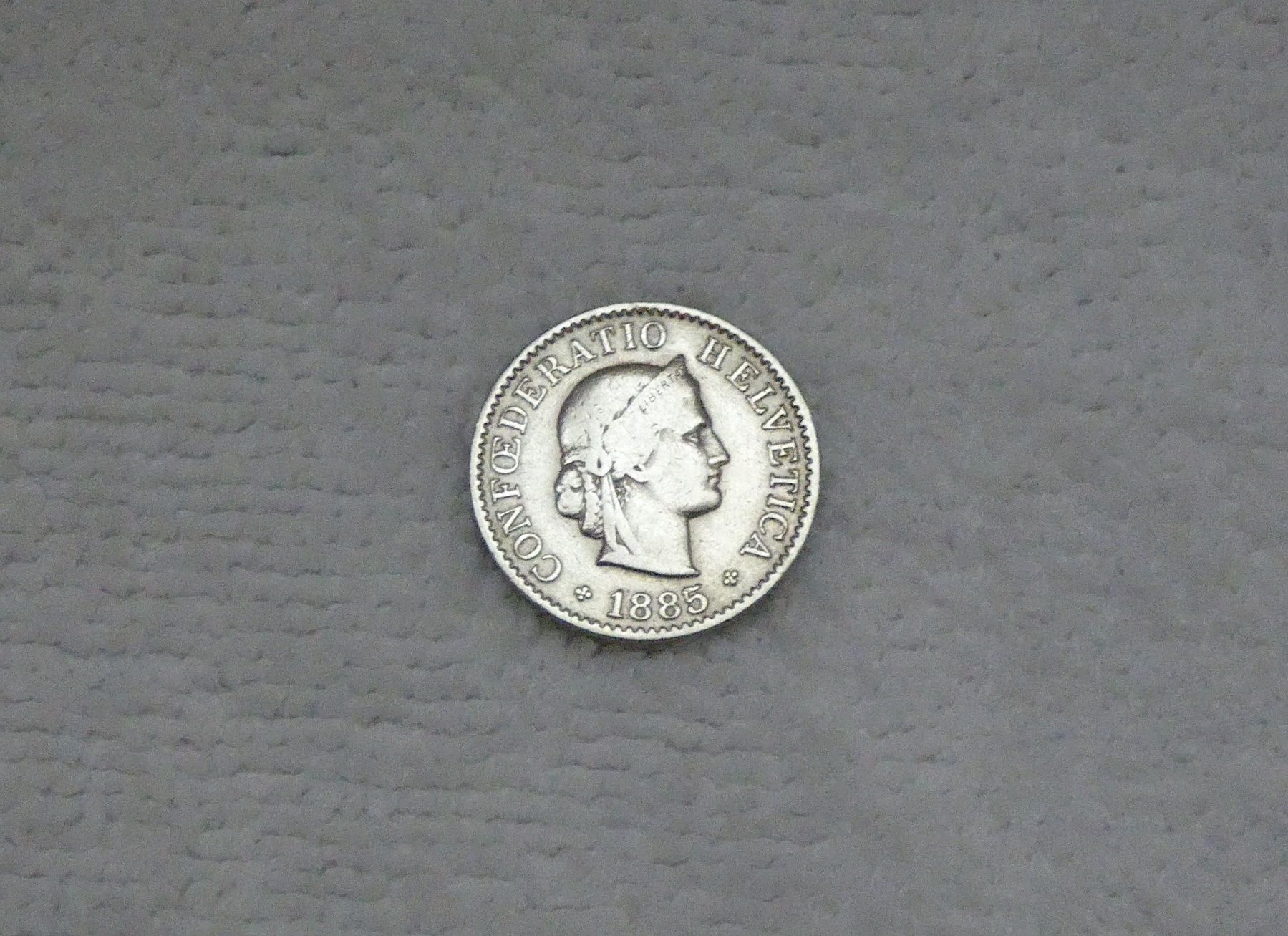 Tutti le monete: 5 centimes/rappen 1885 – Usato da Nyon venduto da Ilmi09