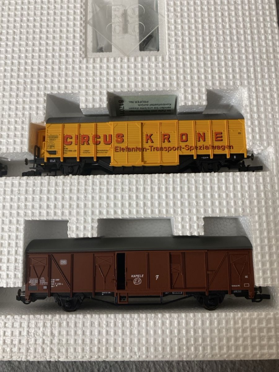 Roco Modellini di ferrovie: Roco Preiser Spur H0 Circus Krone Set 44009 – Nuovo (secondo la descrizione) da Uetliburg SG venduto da Losa 1