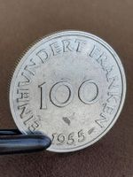 100 Saar-Franken 1955 "Umlaufmünzen"