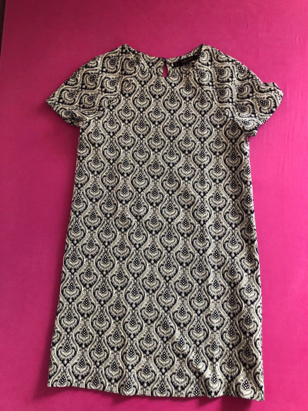 Zara Vestiti: ZARA KLEID, GR. S, GERADER SCHNITT, ORIENT. MUSTER – Usato da Zürich venduto da rolo66