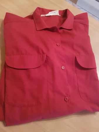 Chemise rouge taille 38 marque Martelle 33% coton
