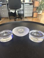 Orrefors Kerzenhalter Glas 3er Set guter Zustand