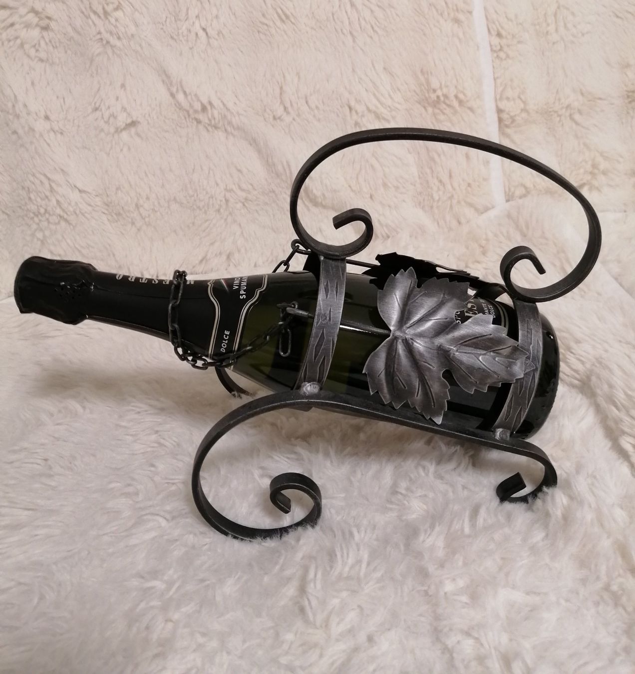 Portabottiglie: Weinhalter Schmiedeeisen Vintage Deko Geschenkidee – Nuovo (secondo la descrizione) da Regensdorf venduto da matamis 1