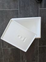 Styroporbox isoliert mit Deckel weiss neuer Zustand