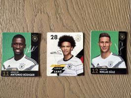 Deutschland Fussball Sammelkarten - Rüdiger, Sané, Süle 🦖