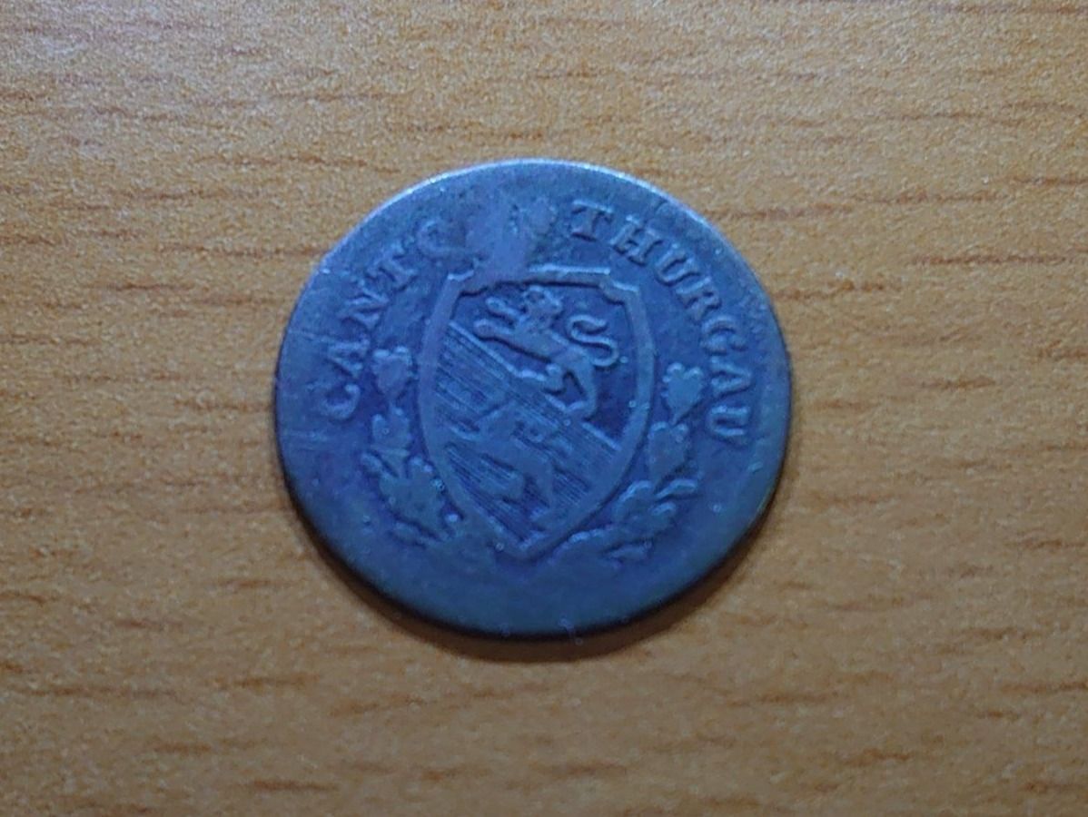 Tutti le monete: Thurgau: 1 Kreuzer 1808 – Usato da Pfungen venduto da Aguti77