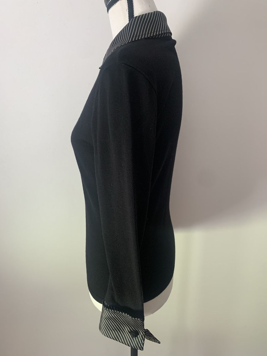 Bally Maglioni & Felpe: BALLY Blusenshirt/Pullover Gr. 36 schwarz, Shirt Wolle – Nuovo (secondo la descrizione) da Regensdorf venduto da secondchancefashion 1