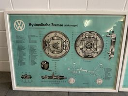 VW Käfer Hydraulische Bremse Poster