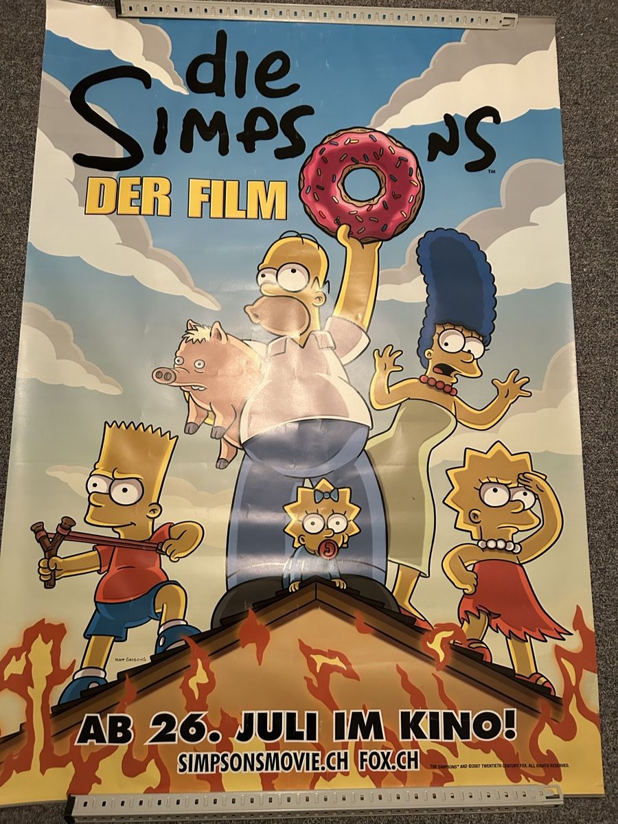 Foto & Immagini: Grosses Simpsons der Film Poster – Usato da Schliern b. Köniz venduto da Trebesch