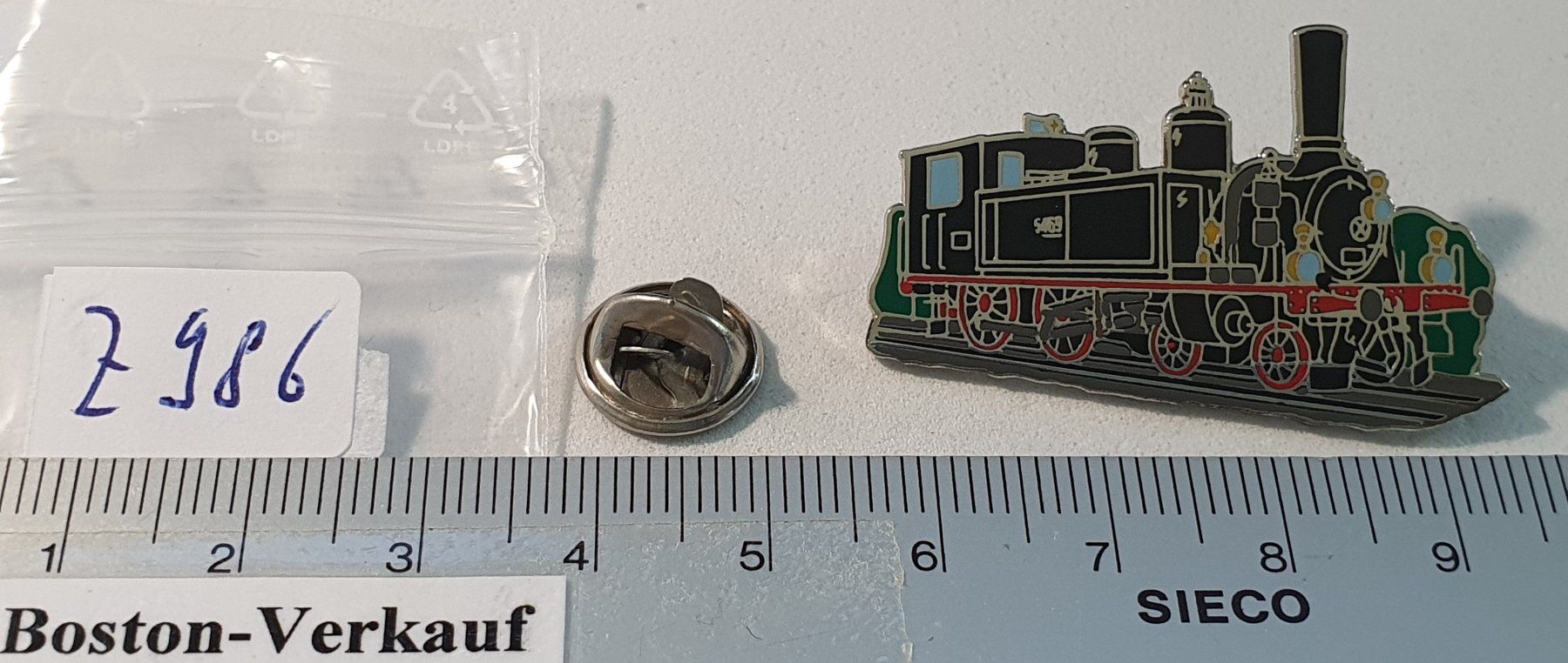 Plaketten & Abzeichen: Z986 - Pin Dampflokomotive – Gebraucht aus Reinach BL von Boston-Verkauf 2