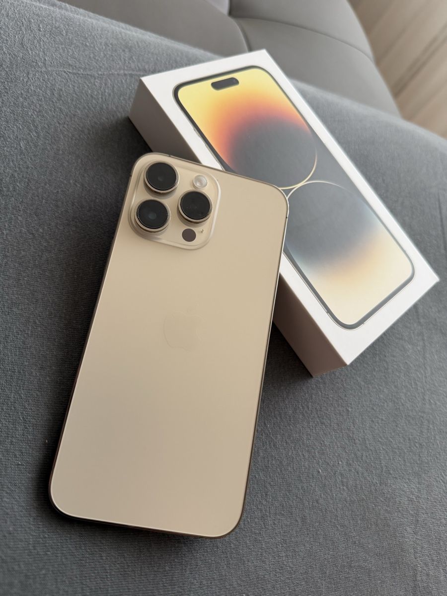 Apple Handys / Smartphones: iPhone 14 pro Max-Gold – Gebraucht aus Neuenhof von Renaku