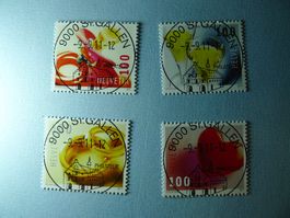 2011 Sondermarke Glückwünsche ET Voll  Ortsstempel 1400-1403