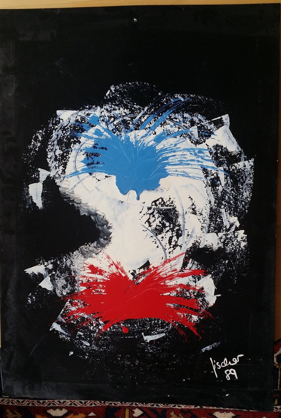 Dipinti: Abstrakte Kunst Malerei Fischer 89 – Usato da Basel venduto da Skytime 3