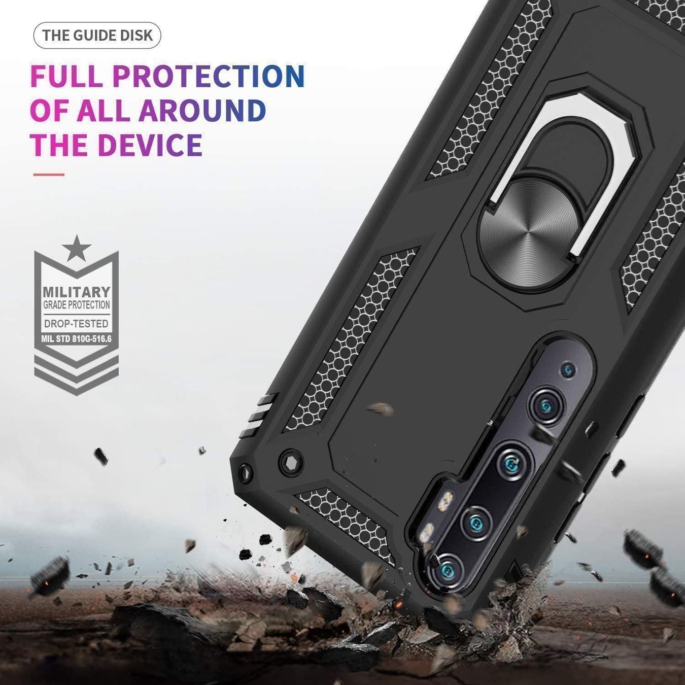 Cover & Protezioni schermo: Xiaomi Mi Note 10 Lite Hülle Etui Ring Case Magnet Cover – Nuovo e nell'imballaggio originale da Volketswil venduto da coverandmore 5