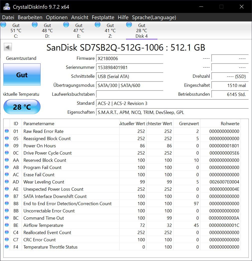 Sandisk Dischi rigidi: SanDisk SD7SB2Q-512G-1006 – Usato da Eschenz venduto da MARQSEC 1
