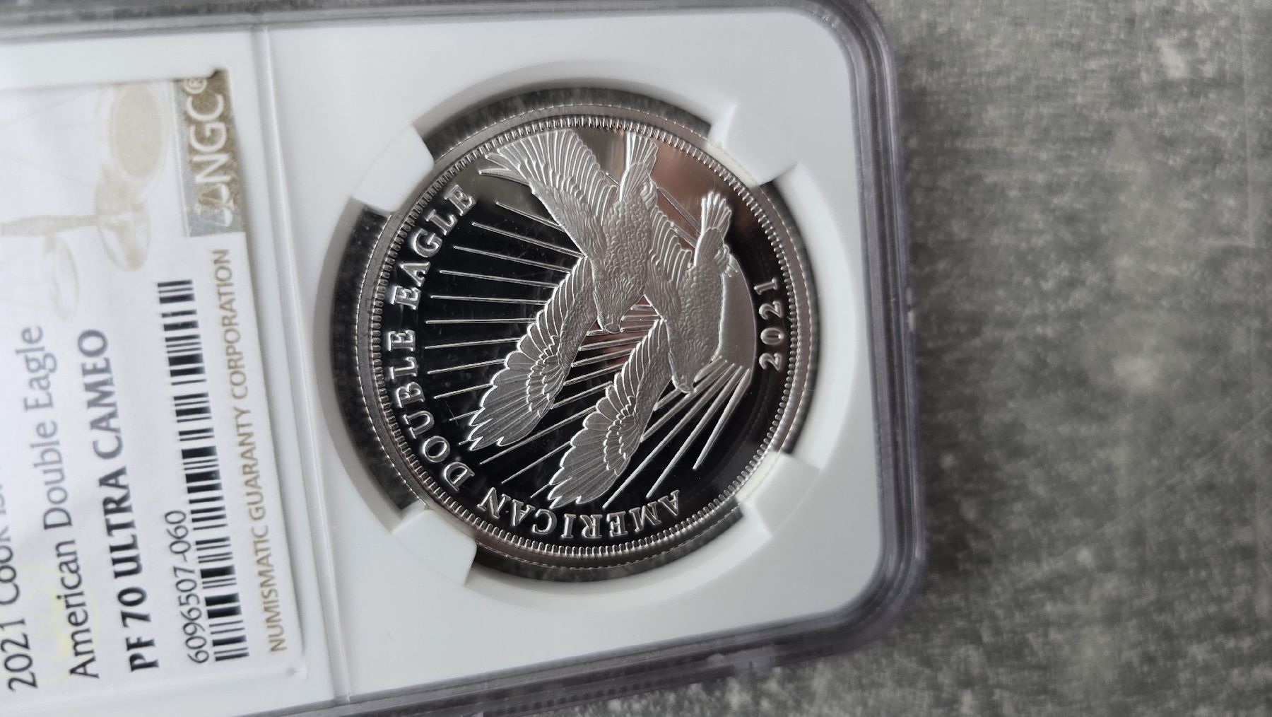 Tutti le monete: 2021 American Double Eagle Silver PF70 Ultra Cameo – Nuovo (secondo la descrizione) da Petit-Lancy venduto da SilverCoinCoin