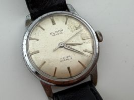 Vintage ELDOR Handaufzug Herrenuhr läuft