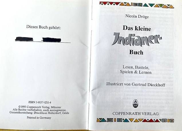 Libri: Das kleine Indianer-Buch – Usato da Uetikon am See venduto da Kapfense143 4