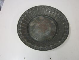 Antik Coupe Assiette en cuivre Chinois fait main 1900