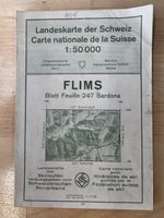 Landeskarte der Schweiz 1:50000 FLIMS Blatt 247 Sardona