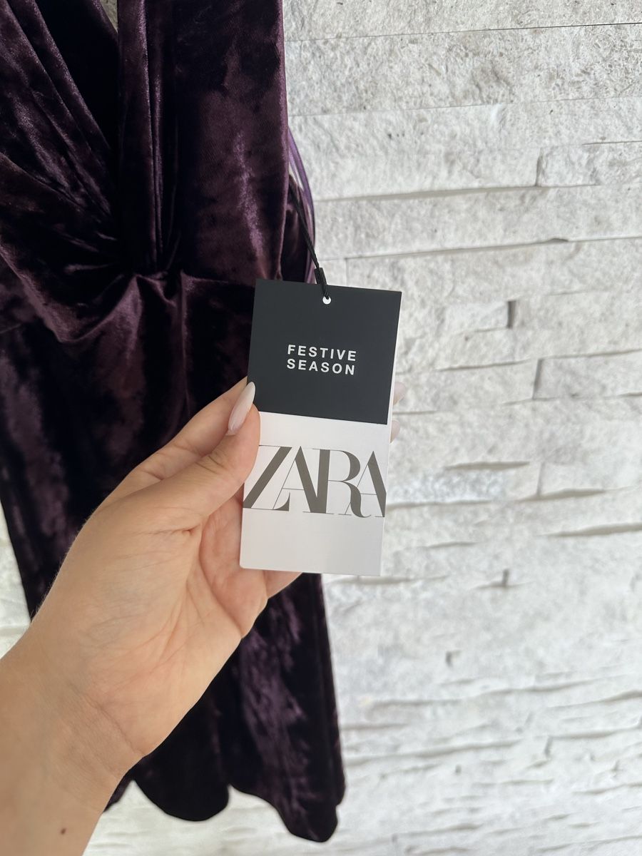 Zara Kleider: Zara Samtkleid Festkleid Grösse S NEU – Neu (gemäss Beschreibung) aus Meilen von ninifee20 2