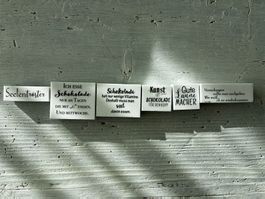 LaBlanche Stempel "Schokolade" Sprüchesammlung Set 6-tlg.