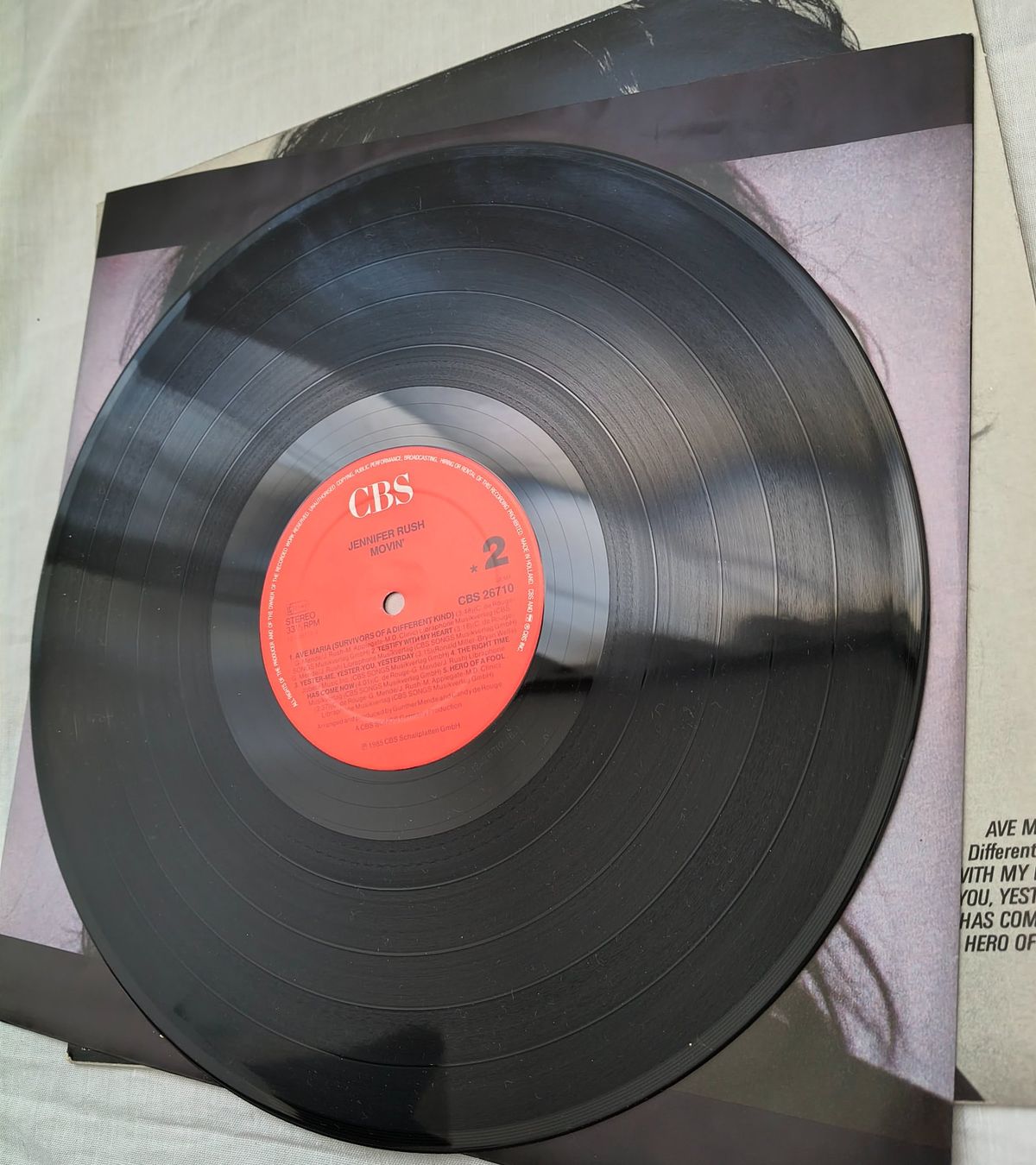 Dischi in vinile: LP "Jennifer Rush - MOVIN" – Usato da Binningen venduto da mar_2jlr 8