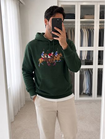 Kapuzenpullover Polo Ralph Lauren dunkelgrün Grösse S