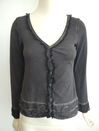 NILE Bluse Shirt mit Seide und Details neuwertig, XS
