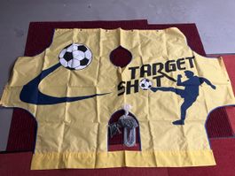 Fussball Zielschuss Plane mit Befestigungsmaterial neu