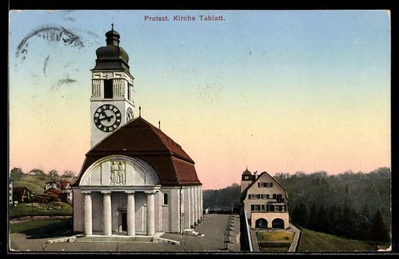 Ansichtskarten: AK St. Gallen, Protestantische Kirche Tablat – Gebraucht aus Berlin von bartko-reher