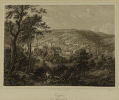 TEUFEN, TEUFFEN, APPENZELL, STAHLSTICH UM 1865