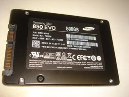 1 stück 500gb ssd. Samsung 850 EVO. Getestet. Siehe Details