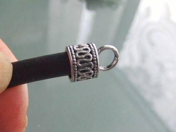 Anhänger: Endkappen Tibet Silber   1 Paar, 6-8mm – Neu (gemäss Beschreibung) aus Alpnachstad von perlengaby 1